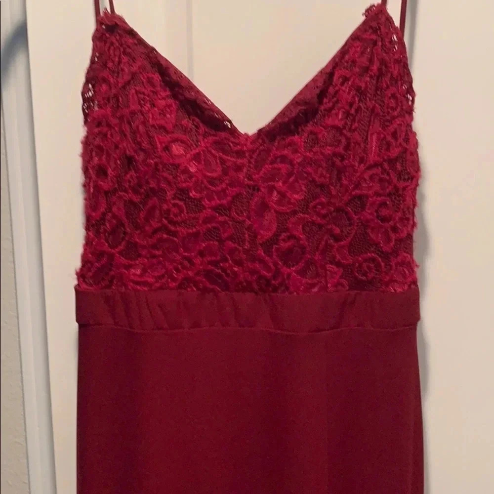 Red A-LIne Long Formal Dress Prom Dress Size 11 Juniors New